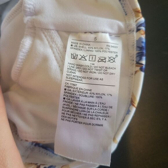 Janie and Jack Girl Floral Swim Top Size 5 - Picture 4 of 5
